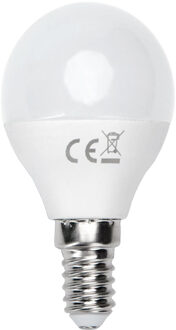 LED Lamp - Smart LED - Aigi Kiyona - Bulb G45 - 7W - E14 Fitting - Slimme LED - Wifi LED - RGB + Aanpasbare Kleur - Mat Wit - Glas Helder/Koud wit;Warm wit;RGB;Natuurlijk wit