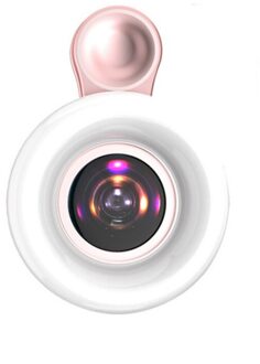 Led Lampen Ring Light Macro Flitser Voor Mobiele Telefoon Camera Live Show Video Fotografie Aanvullende Verlichting Ring Lichten roze
