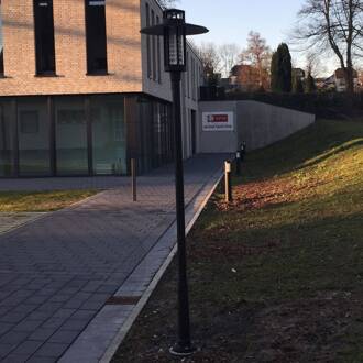 LED lantaarnpaal 861 met kegelrooster zwart