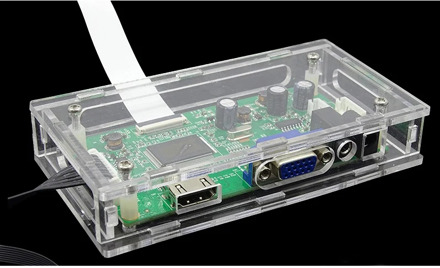 LED/LCD display driver controller board transparent Acrylic protective case box For our EDP controller driver card mother board