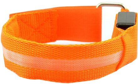 Led Licht Armband 1Pcs Outdoor Running Light Armband Outdoor Running Light Sport Polsband Verstelbare Speed Usb Led Licht Oranje