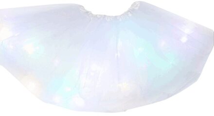 Led Licht Lichtgevende Tutu Kinderen Meisjes Prinses Pettiskirt Party Verjaardag Prinses Jurk Mesh Kant Rok 01