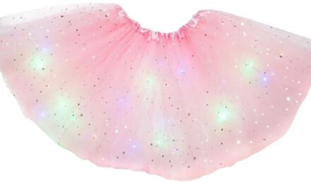 Led Licht Lichtgevende Tutu Kinderen Meisjes Prinses Pettiskirt Party Verjaardag Prinses Jurk Mesh Kant Rok 04