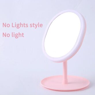 Led Licht Make-Up Spiegel Met Lamp Led Desktop Make Up Spiegels Handig Vullen Licht Beauty Make Up Spiegels Usb Led ovaal 1