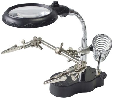 Led Licht Soldeerbout Standhouder Station Klem Helpende Handen Vergrootglas Vergrootglas Reparatie Power Tool Accessoire