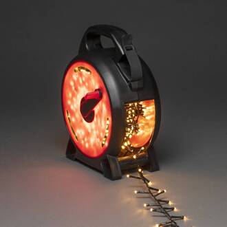 LED lichtketting Compact amber 1000LEDs 21,98m zwart, rood