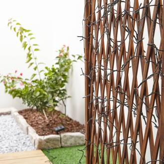 LED lichtketting Kaloyan, 200 lampjes, 2,19 m zwart, transparant