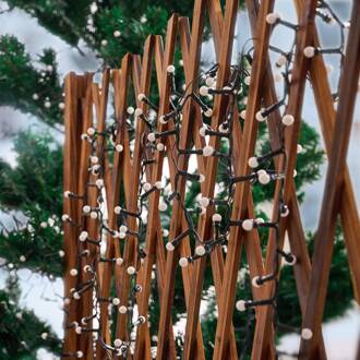 LED lichtketting Miyu, RGB, timer, 15 m, IP44 zwart, wit