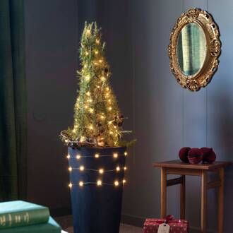 LED lichtketting Tropfen, app bedienbaar 100-lamps zilver