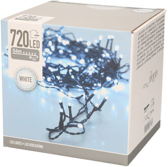 LED-lichtketting voor kerst met 720 LED's, 54m, warm wit, voor binnen en buiten IP44 Groen