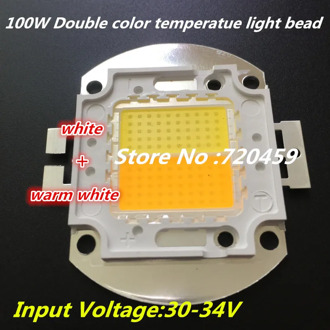 Led light source lamp beads chip 45mil high power 100W Double color temperature highlight LED chip COB 100W LED chip high light