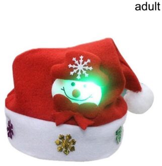 Led Light Up Cap Kerstman Sneeuwpop Elanden Kinderen Hoed Christmas Led Light Up Kerst Hoeden Voor Volwassen En kid