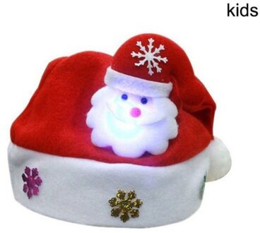 Led Light Up Cap Kerstman Sneeuwpop Elanden Kinderen Hoed Christmas Led Light Up Kerst Hoeden Voor Volwassen En kid