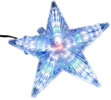 Led Light Up Kerstboom Topper Star Xmas Ster Ornament Kerstboom Decoratie Leuke Star Lights Lamp C (US)