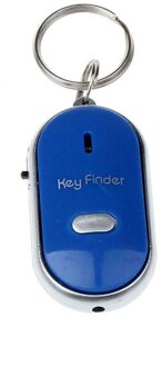 LED Light Zaklamp Remote Sound Control Lost Sleutelhanger Alarm Locator Sleutelhanger Fluitje Finder Oude Leeftijd Anti-verloren Alarm 40MR29 Blauw