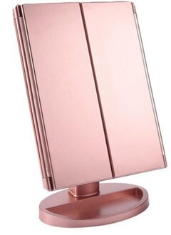Led Make Up Spiegel Verlichte Make Up Spiegel Cosmetische Light Stand 3-Vouwen Spiegel 22 Light-Emitting Make-Up spiegel
