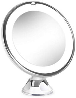Led Make-Up Spiegel Verlichte Make-upspiegel Licht Vergrootglas Spiegels 10X Make Up Spiegel Ijdelheid Spiegels Cosmetische Miroir Met Led Tool