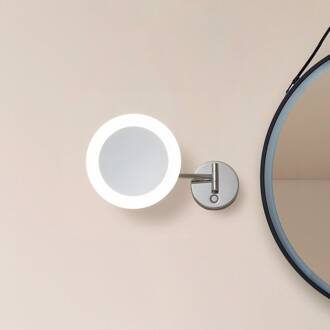 LED make-upspiegel Fyria, chroom, staal, CCT