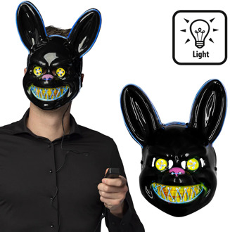 LED masker Killer Rabbit Multikleur - Print