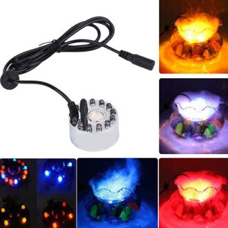Led Mist Maker Fog Machine Vijver Fogger Luchtbevochtiger, Voor Aquarium Vis Zwembad Fontein Rotstuin Decoratie Eu Plug