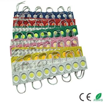 Led Module 12V Cob Licht Reclame Teken Backlight Winkel Banner Waterdichte IP67 Wit Rood Groen Blauw Geel 100 stuks warm wit