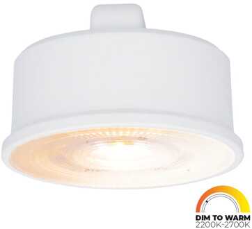 LED Module - Dimbaar - 3.8W 220lm - Dim to warm - Vervangt 50 Watt - GU10 fitting - Plat - Universele fitting Wit