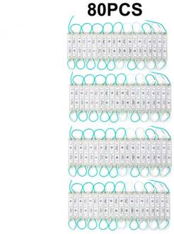 Led Modules Licht Smd 5050 3LED DC12V Waterdichte Advertentie Teken Letters Lamp Storefront Decor Modules Lights Kit Groene Kleur 80stk
