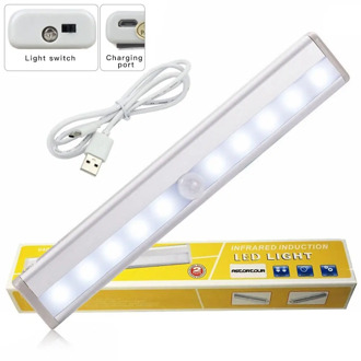 LED Motion Sensor Lamp USB Charging Wardrobe Lamp Drawer Corridor Human Body Sensor Lamp