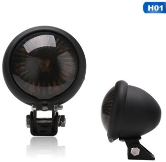 Led Motorfiets Achterlicht Metalen Achter Remlicht Assemblie Rijden Lamp Voor 12V Motorfiets Retro Modificatie Accessoires H01