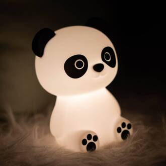 LED nachtlamp Paddy Pandy met accu en USB wit, zwart