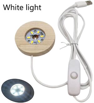 Led Nachtlampje Houten Ronde Base Holder Display Stand Voor Kristallen Glazen Bol Verlichting Verlichting Accessoires Handwerk