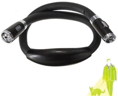 Led Neck Light Draagbare Huglight Handsfree Led Flexibele Licht Over Hals Boek Leeslamp Led Opknoping Nek licht zwart