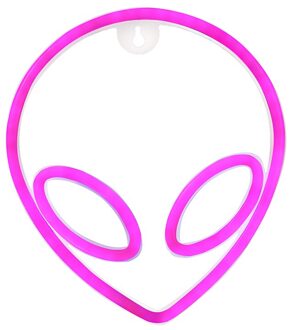 Led Neon Licht Alien Rainbow Hello Neon Sign Lamp Muur Art Decor Voor Game Room Slaapkamer Thuis Party Decoratie xmas roze