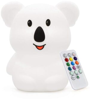 Led Night Lights Voor Kinderen-Usb Oplaadbare Dier Siliconen Lampen Met Druk Sensor En Controle Baby (Koala,1 Stuks)