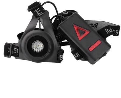 Led Night Running Zaklamp Waarschuwingslichten Outdoor Sport Running Lights Usb Charge Borst Lamp Wit Licht Zaklamp