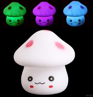 Led Novelty Lamp 7-Kleur Veranderende Nachtlampje Romantische Paddestoel Light Leuke Lamp Decor