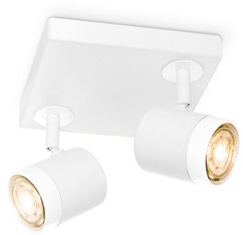 LED Opbouwspot Manu 2 - incl. dimbare LED lamp - wit