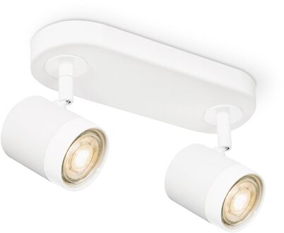 LED Opbouwspot Manu 2 - incl. dimbare LED lamp - wit