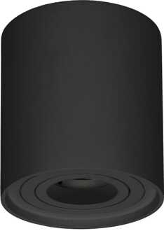 LED Opbouwspot Ray Rond - Kantelbaar - GU10 Fitting - Opbouwspot - Voor binnen - Vervangbare afdekring - Zwart