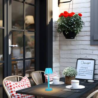 LED oplaadbaar licht Gaja, blauw, USB, IP44, RGBW, dimbaar