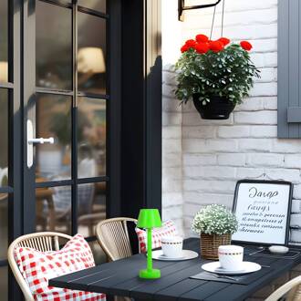 LED oplaadbaar licht Gaja, groen, USB, IP44, RGBW, dimbaar