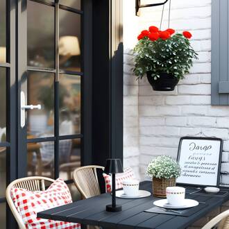 LED oplaadbaar licht Gaja, zwart, USB, IP44, RGBW, dimbaar.