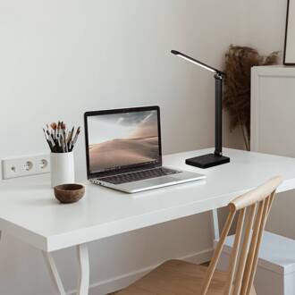 LED oplaadbare bureaulamp Ole, zwart, sensor, dimbaar, CCT