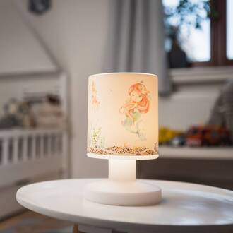 LED oplaadbare tafellamp Mara zeemeermin, kleurrijk, 21 cm wit, rood, groen