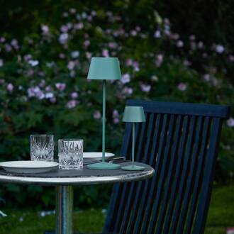 LED oplaadbare tafellamp Modi Micro, IP65 groen-grijs