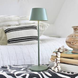 LED oplaadbare terraslamp Modi groen-grijs 36 cm CCT