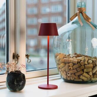 LED oplaadbare terraslamp Modi robijnrood 36 cm CCT