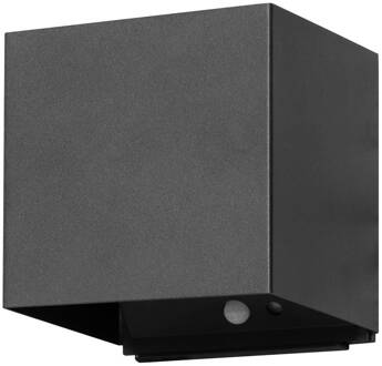 LED oplaadbare wandlamp Magnetics, zwart, 120°, omhoog/omlaag, sensor