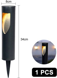 Led Outdoor Solar Gazon Licht Decoratie Tuin Night Lamp Soalr Tuin Pathway Lampen IP65 Waterdichte Tuin Landschap Lichten 1 stk