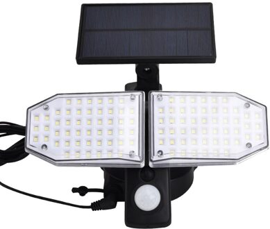 Led Outdoor Solar Light Pir Motion Sensor Wandlamp Tuin Pir Bewegingssensor Spotlight Zonlicht Straat Licht 100/120 Led Lamp A Separable